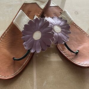 Jack Rogers Sandals. Purple flower